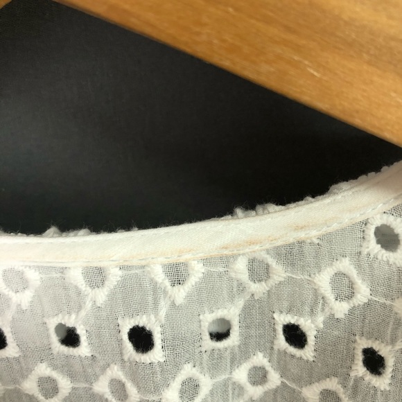 Topshop Eyelet Ruffle Blouse - Picture 5 of 8